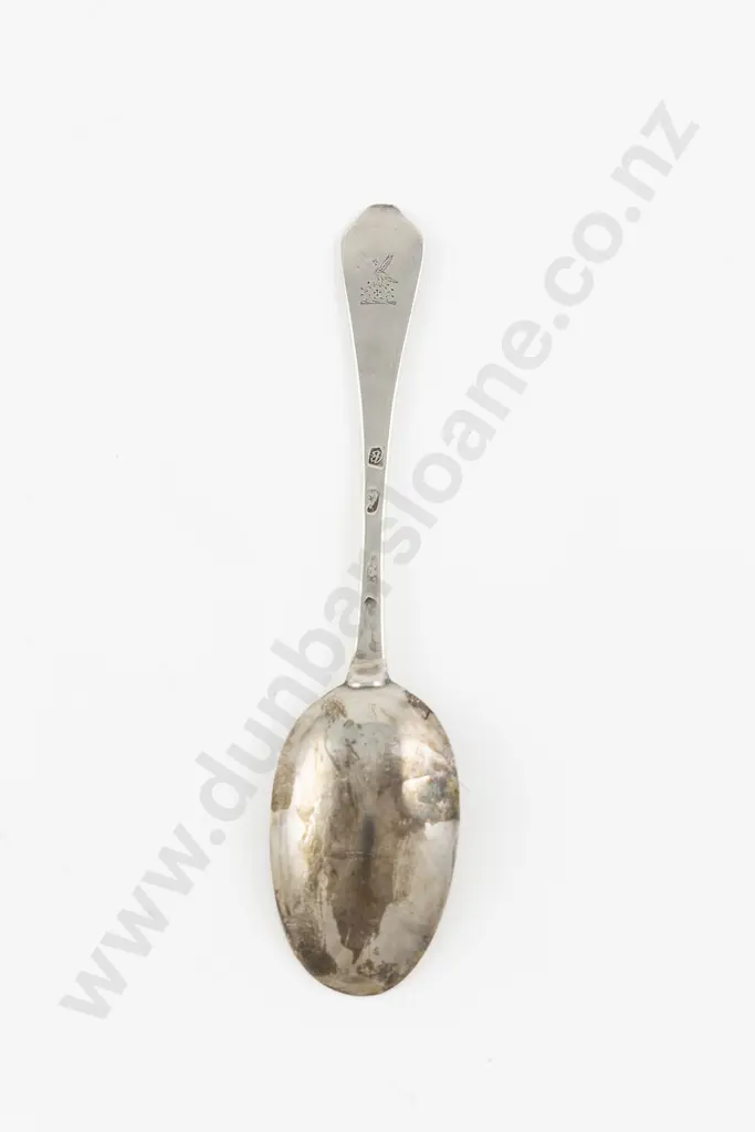 Rare Charles II Dog Nose S/S Tablespoon 1654 Image 1++