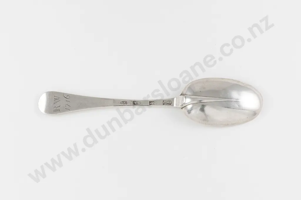 C17th London Britannia Mark S/S Rattail Pattern Tablespoon Image 1++