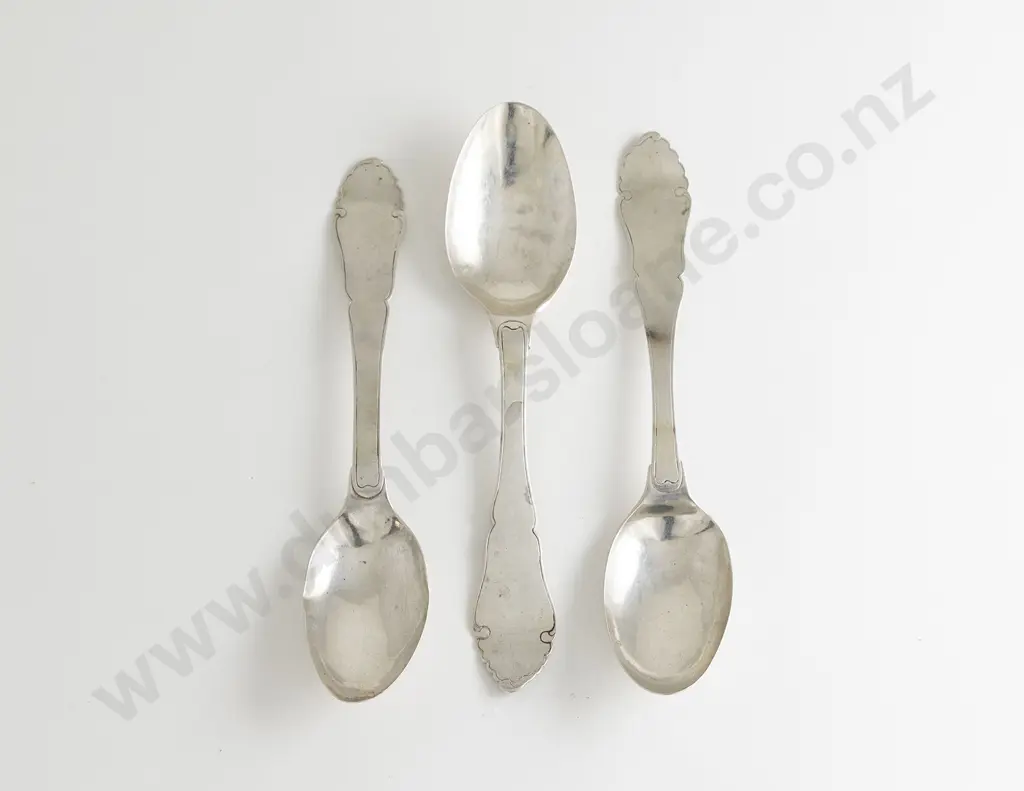 Three C19th German Silver Tablespoons Image 1++