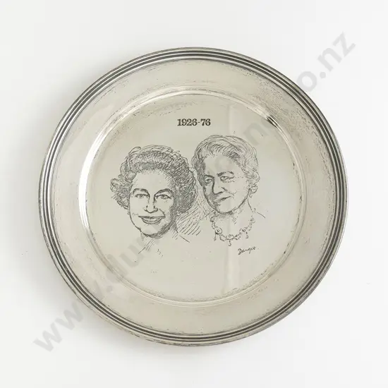 Boxed QEII S/S 50th Birthday Commemorative Plate