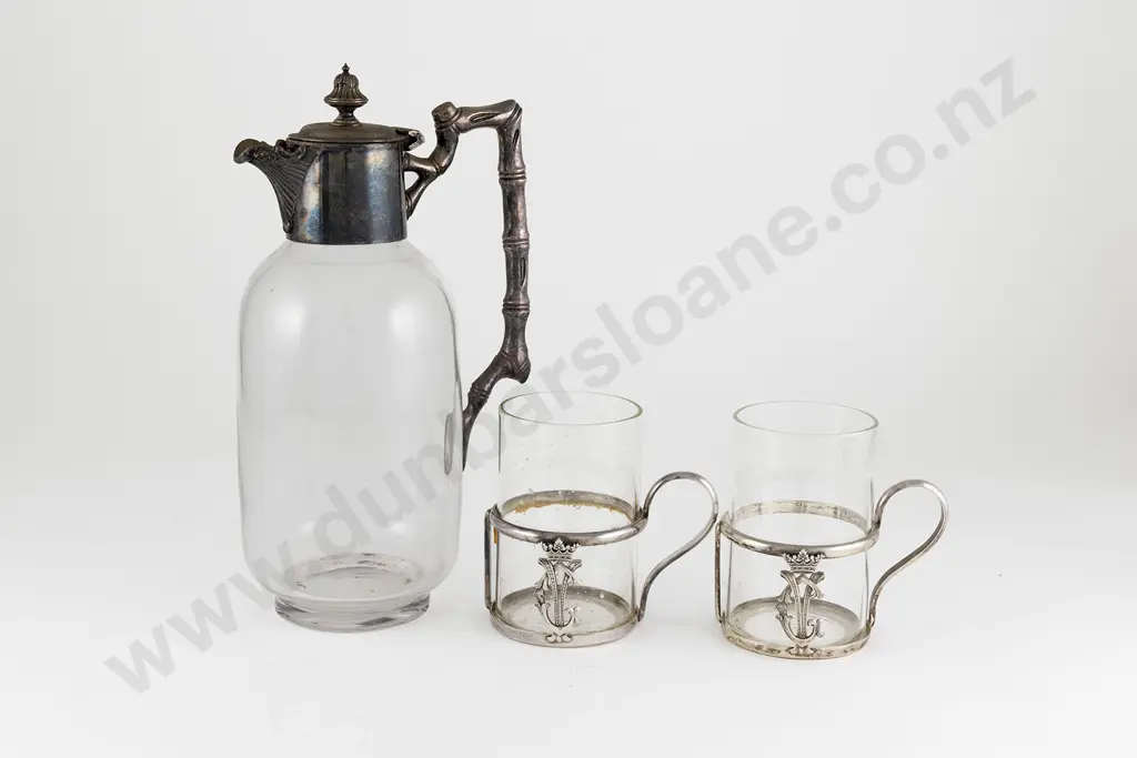 Antique Glass Claret Jug Image 1++