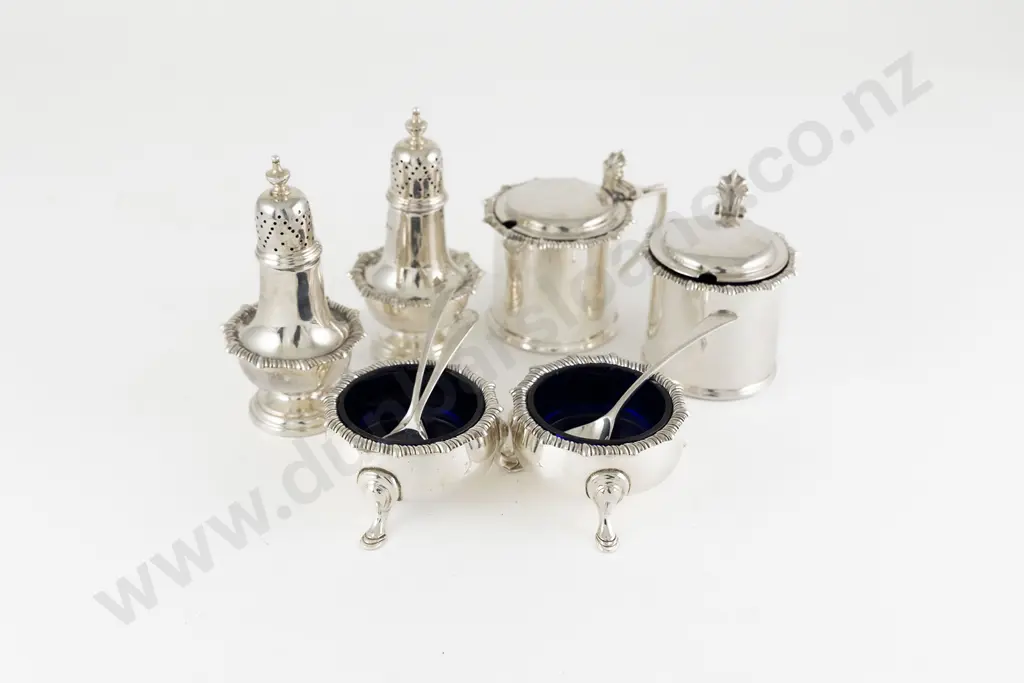 QEII S/S 6pce Cruet Set Image 1++