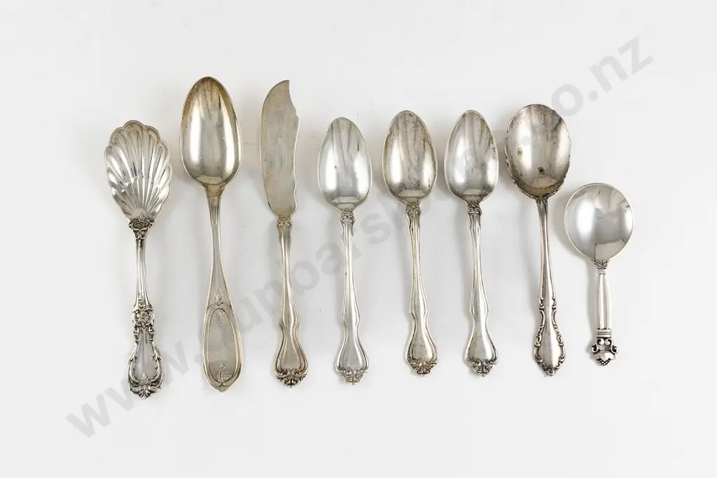 George Jensen S/S Acorn Pattern Caddy Spoon Image 1++