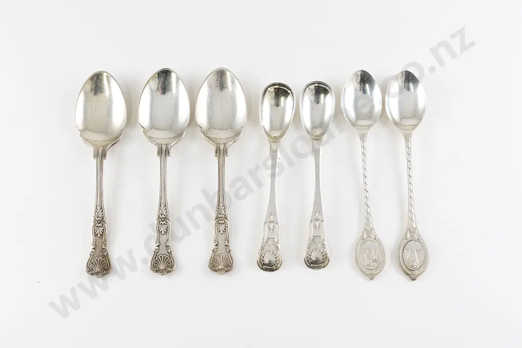 Pair Vict Scottish S/S Mustard Spoons Image 1++