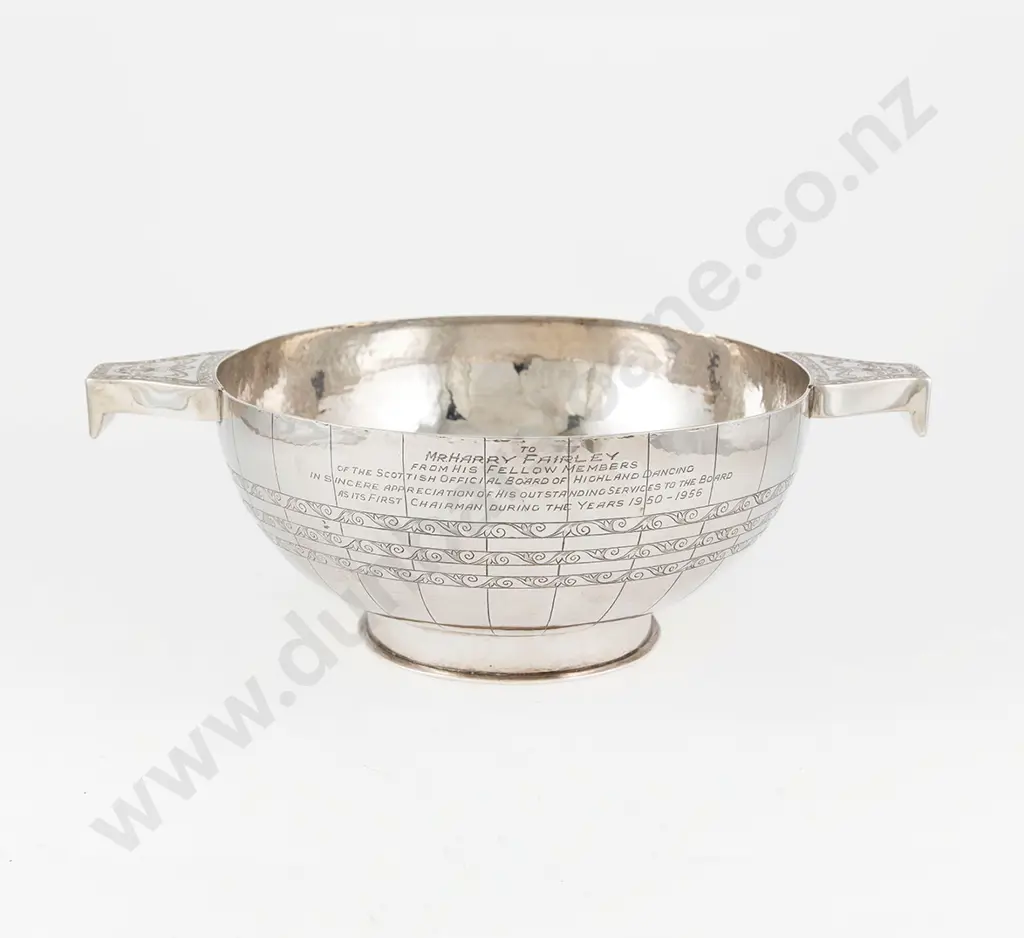 Fine Quality Large Vict Scottish S/S Quaich Image 1++