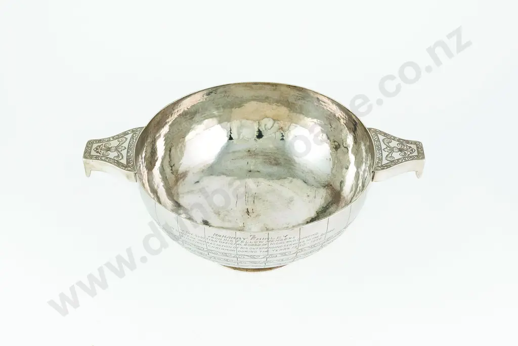 Fine Quality Large Vict Scottish S/S Quaich Image 1++