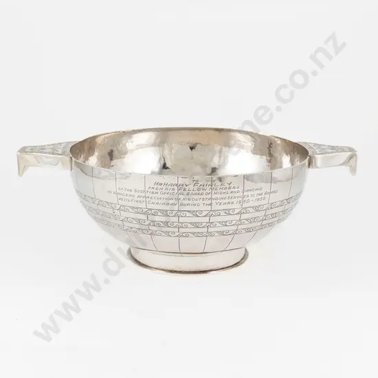 Fine Quality Large Vict Scottish S/S Quaich