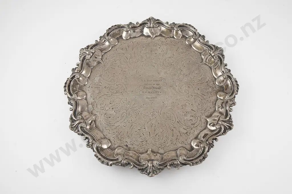 Vict S/S Salver Image 1++