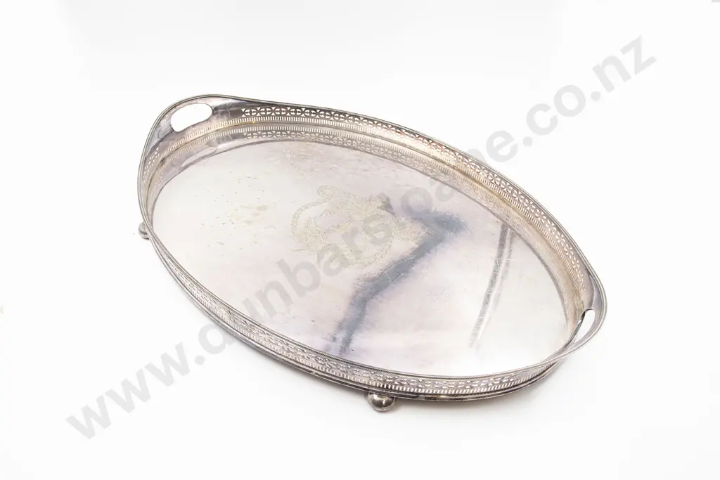 Edw S/Plate Oval Two Handled Banquet Tray Image 1++
