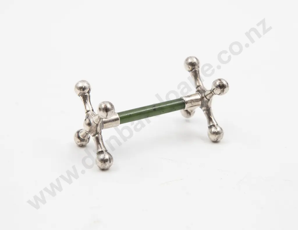 Geo V S/S & Greenstone Knife Rest Image 1++
