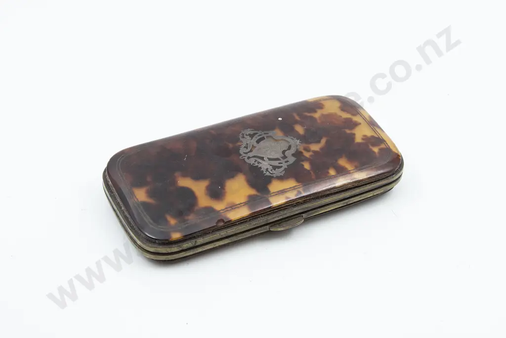 Vict Tortoiseshell Calling Card Case Image 1++