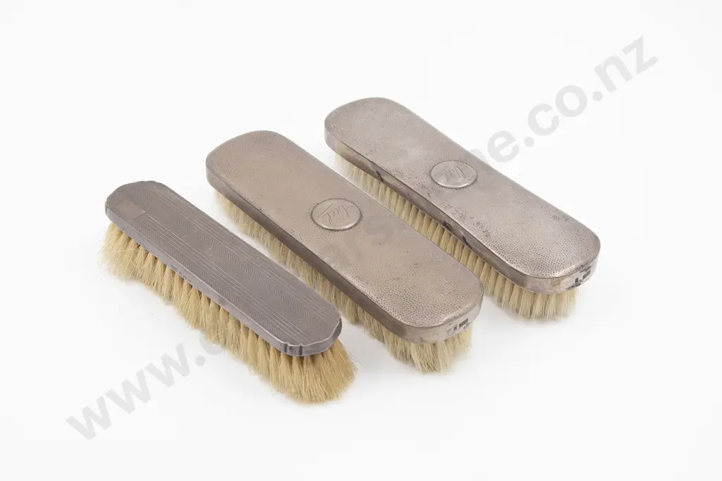 Three S/S Backed Dressing Table Brushes Image 1++