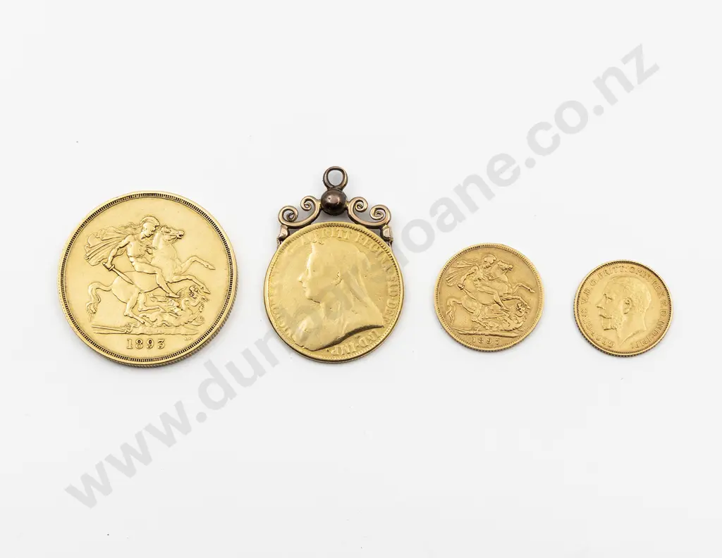 Victorian 1893 Gold Coins Image 1++