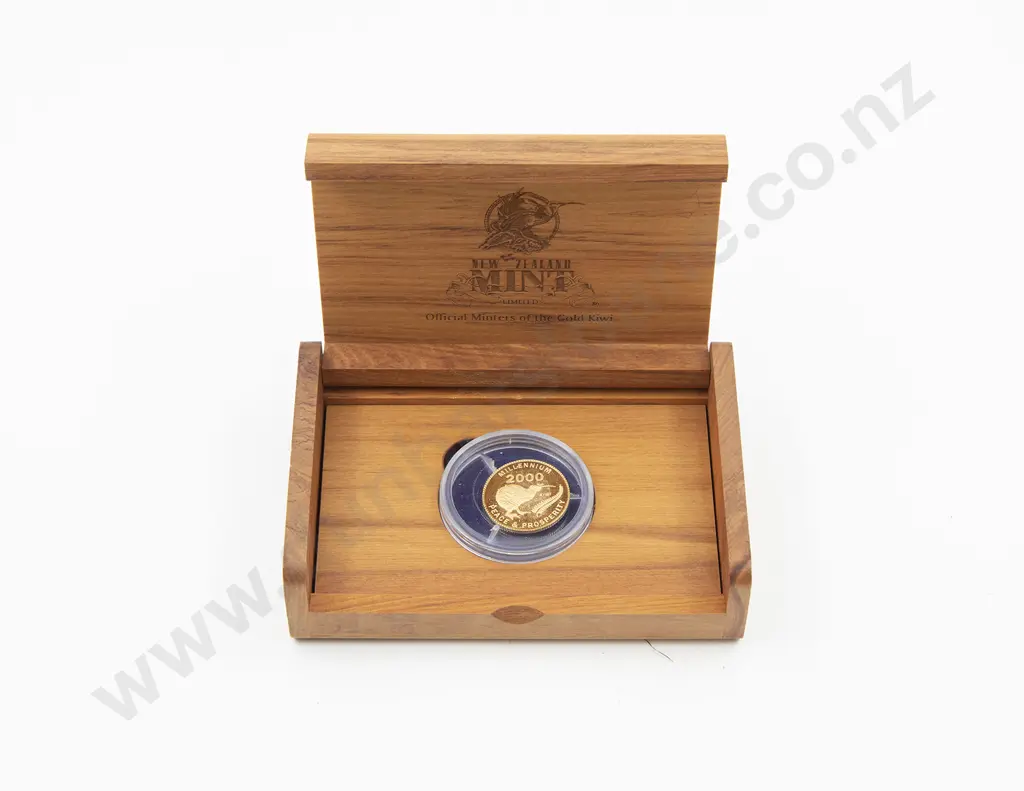NZ 2000 Millennium Gold Kiwi Image 1++