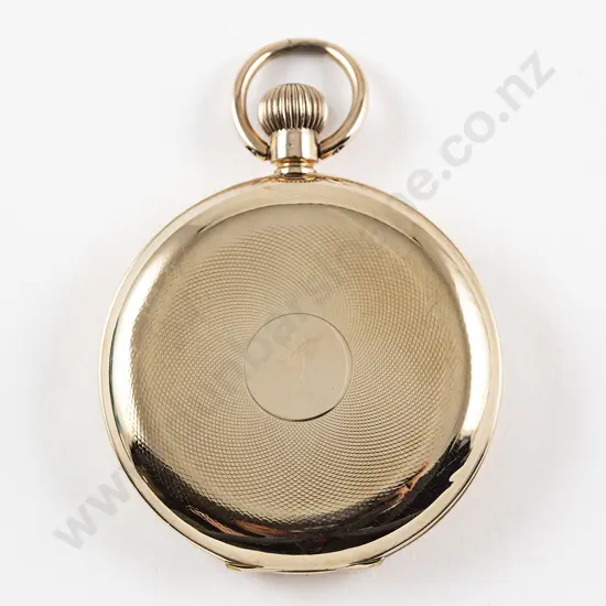 Omega 9ct Hunter Cased Lever Wind Pocket Watch