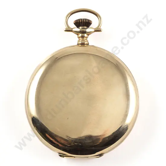 A. W. W. Co. Waltham 17 Jewel 14ct Hunter Cased Lever Wind Pocket Watch