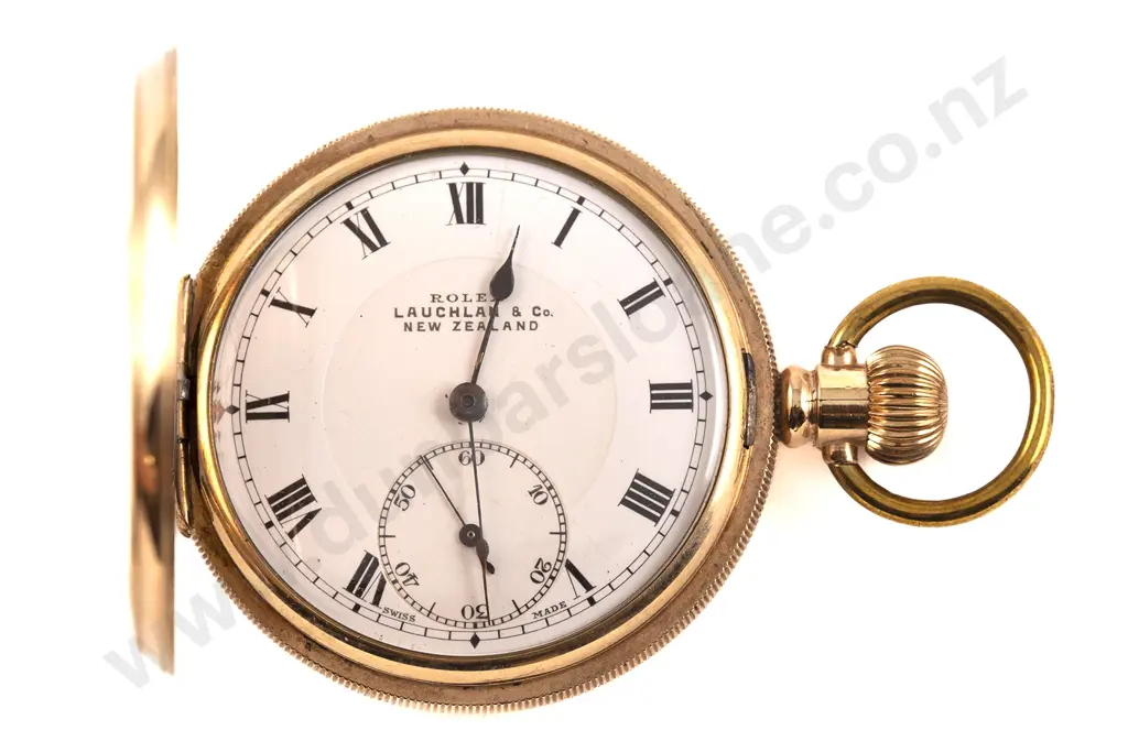 Rolex 15 Jewel Gold Plated Hunter Cased Lever Wind Pocket Watch Image 1++