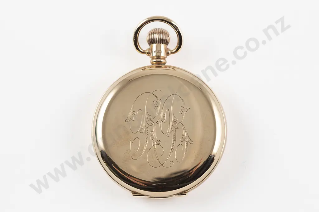 Baume The Spartan 9ct Hunter Cased Lever Wind Pocket Watch Image 1++