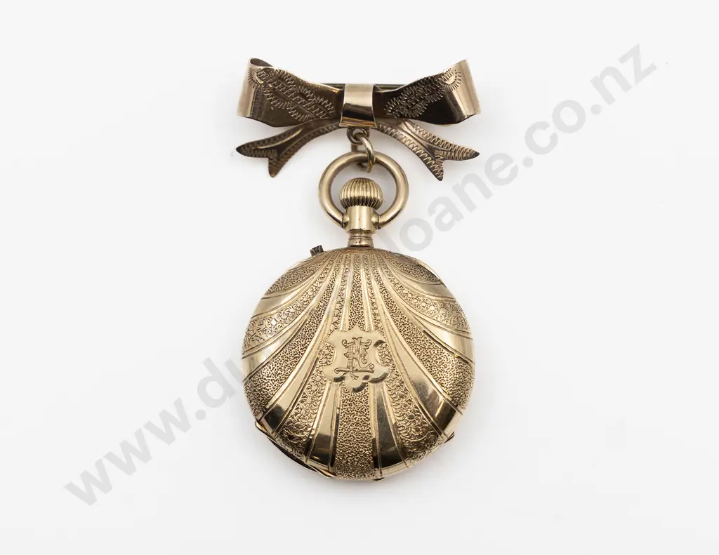 Unmarked 14ct Small Open Face Lever Wind Pocket Watch Image 1++