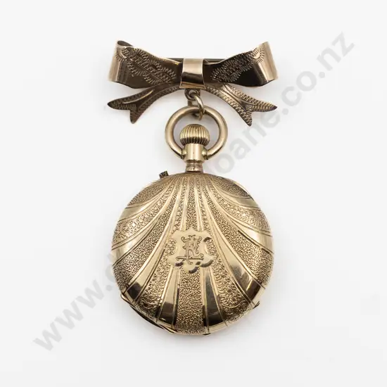 Unmarked 14ct Small Open Face Lever Wind Pocket Watch