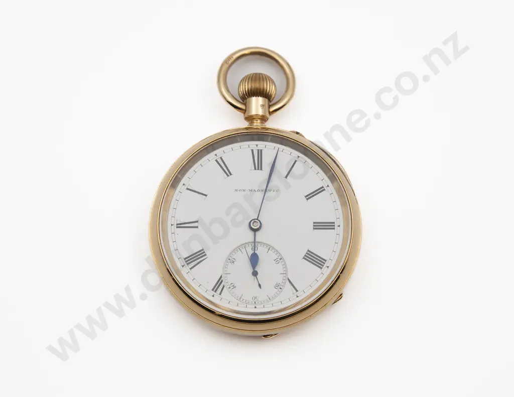 Unmarked Non-Magnetic 18ct Open Face Lever Wind Pocket Watch Image 1++