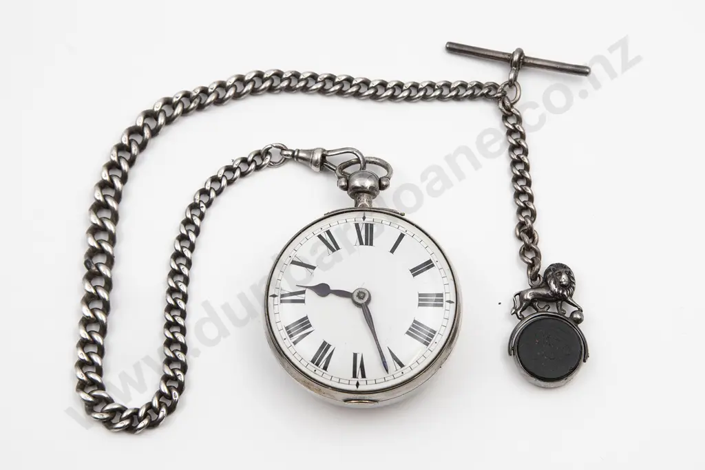 Heavy S/S Open Face Key Wind Pocket Watch Image 1++