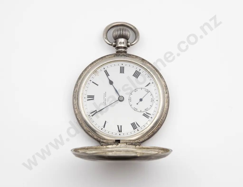 S/S Hunter Cased Lever Wind Pocket Watch Image 1++