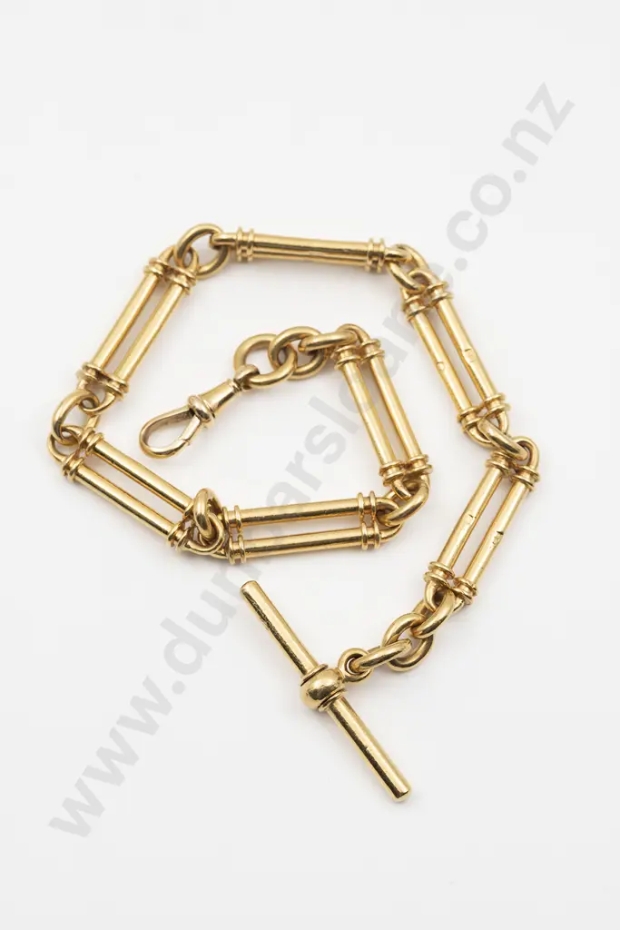 Victorian 22ct Yellow Gold Albert Chain Image 1++