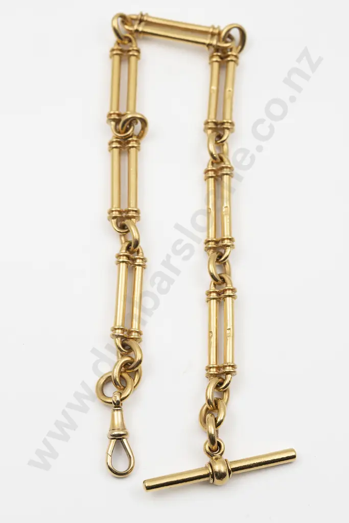 Victorian 22ct Yellow Gold Albert Chain Image 1++