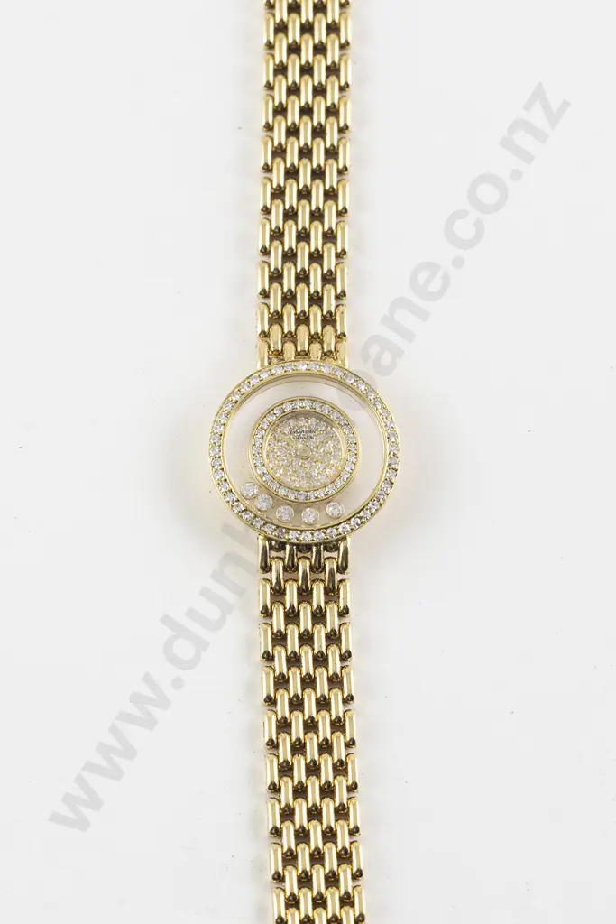 Chopard Geneve All 18ct and 'Happy Diamonds' Ladies Wrist Watch Image 1++