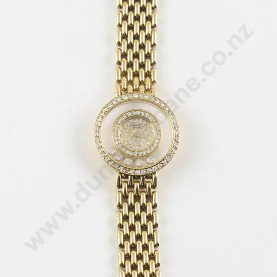 Chopard Geneve All 18ct and 'Happy Diamonds' Ladies Wrist Watch