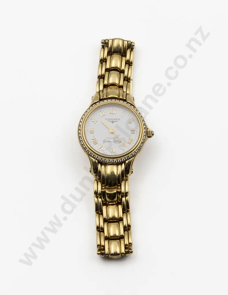 All 18ct Longines Golden Wing Quartz Ladies Wrist Watch Image 1++