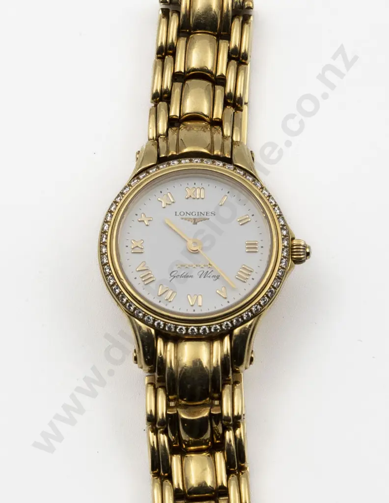 All 18ct Longines Golden Wing Quartz Ladies Wrist Watch Image 1++