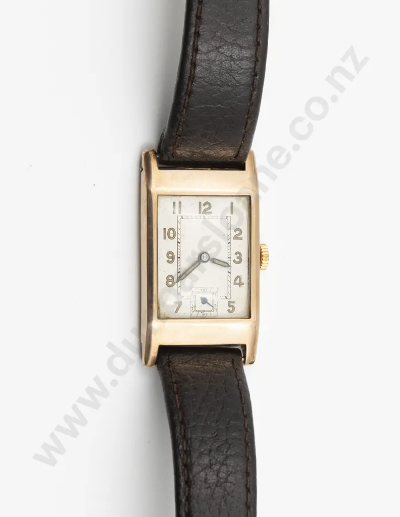 Early C20th 9ct Cased Swiss 15Jewel Gents Wrist Watch Image 1++
