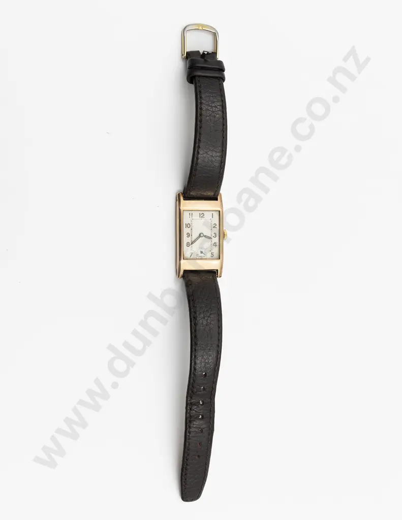 Early C20th 9ct Cased Swiss 15Jewel Gents Wrist Watch Image 1++