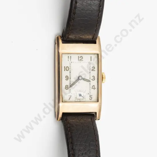 Early C20th 9ct Cased Swiss 15Jewel Gents Wrist Watch