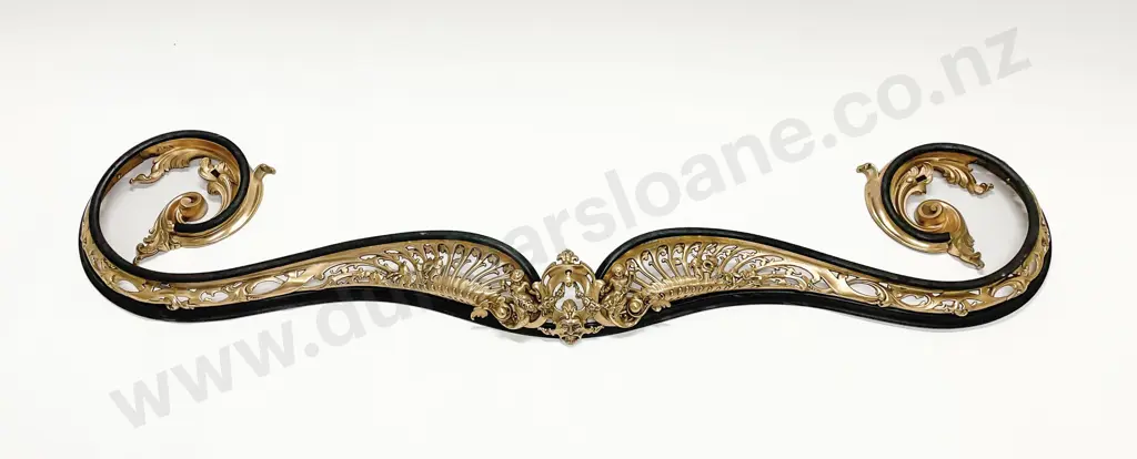 Rare & Superb Mid Gilt Bronze & Wrought Metal Fender Image 1++
