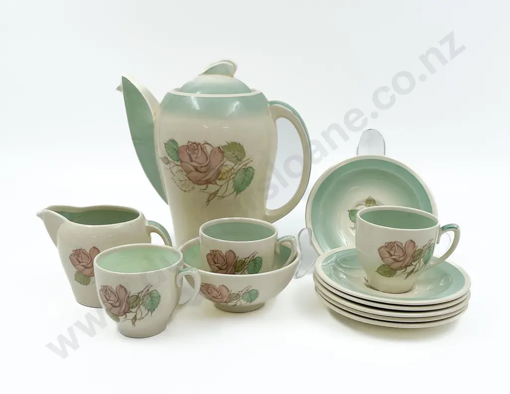 Susie Cooper 'Patricia Rose' Part Teaset (12 pieces) Image 1++