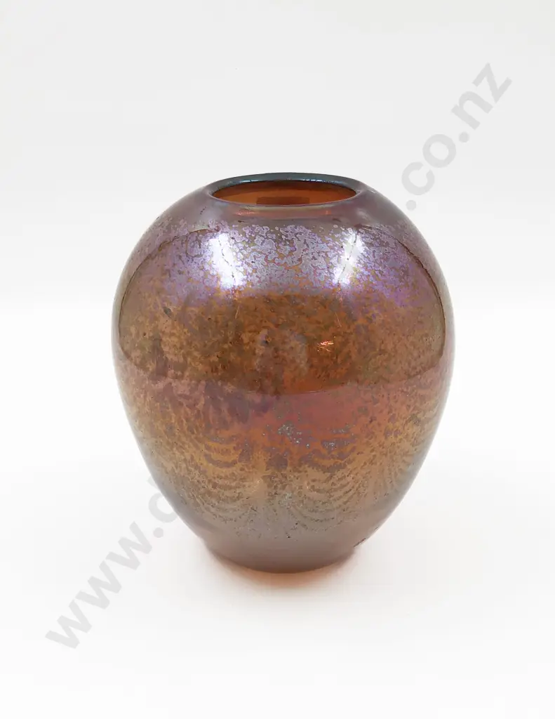 Chuck Simpson Hand Blown Art Glass Vase Image 1++