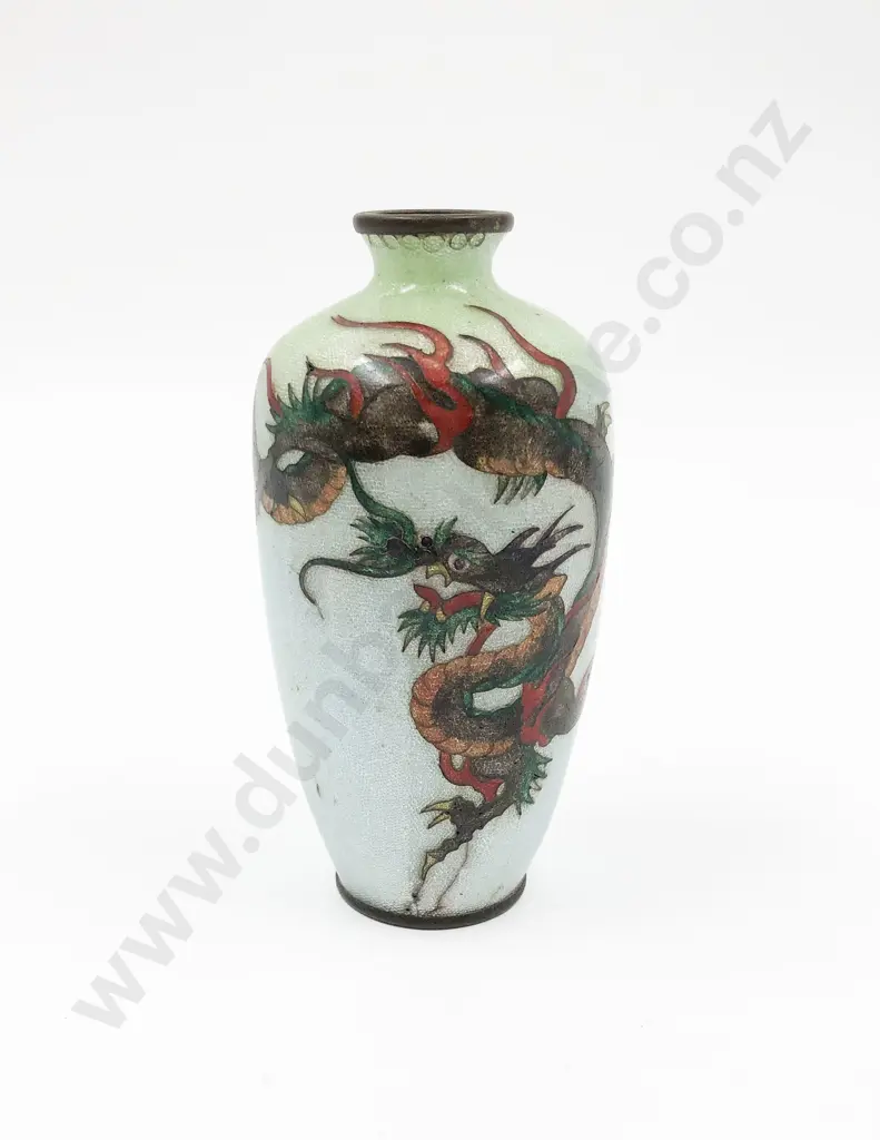 Small Chinese Wireless Cloisonne Vase Image 1++