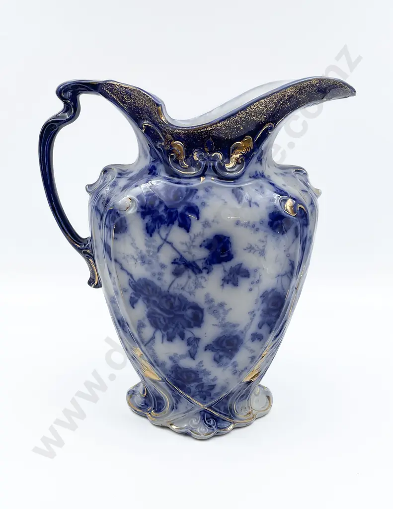 Large Blue & White Jug Image 1++