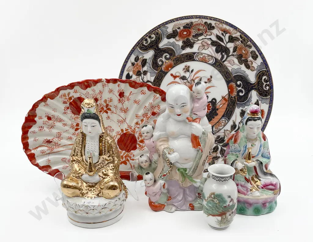 Small Quantity of Assorted Asian China and Figures Image 1++