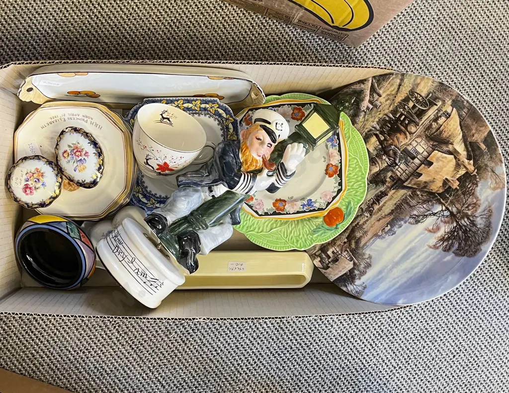 Box of Assorted Fancy China Etc. Image 1++
