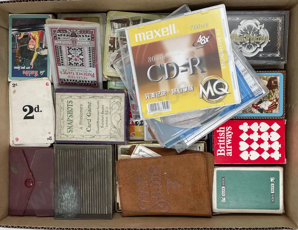 Box of Assorted Playing Cards Etc. Image 1++