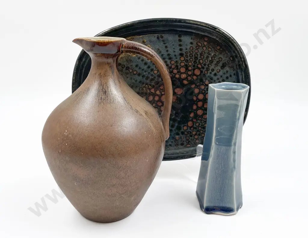 Temuka Jug Together With Two Other Pieces of NZ Pottery Image 1++