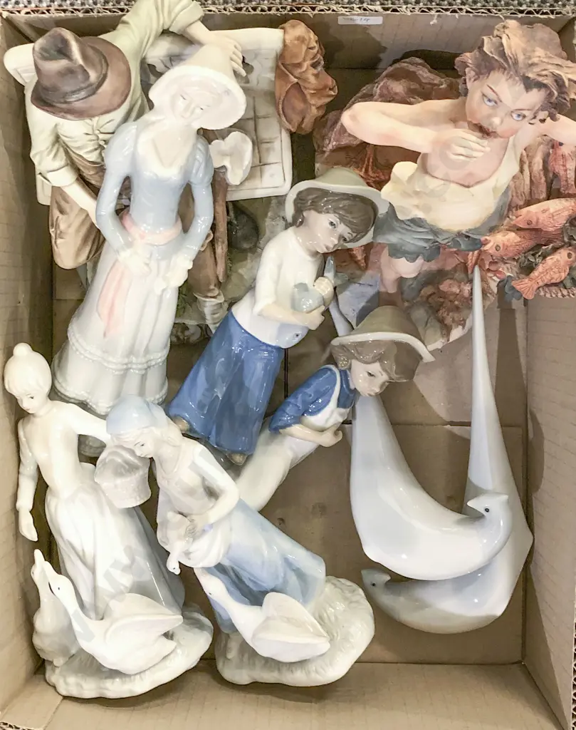 Box of Assorted China Figures Image 1++