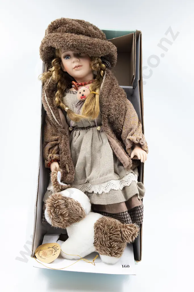 Boxed As New German Porcelain Character Doll Image 1++