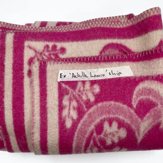 Vintage Ships Blanket Together With Two Vintage Nautical Themed Blankets