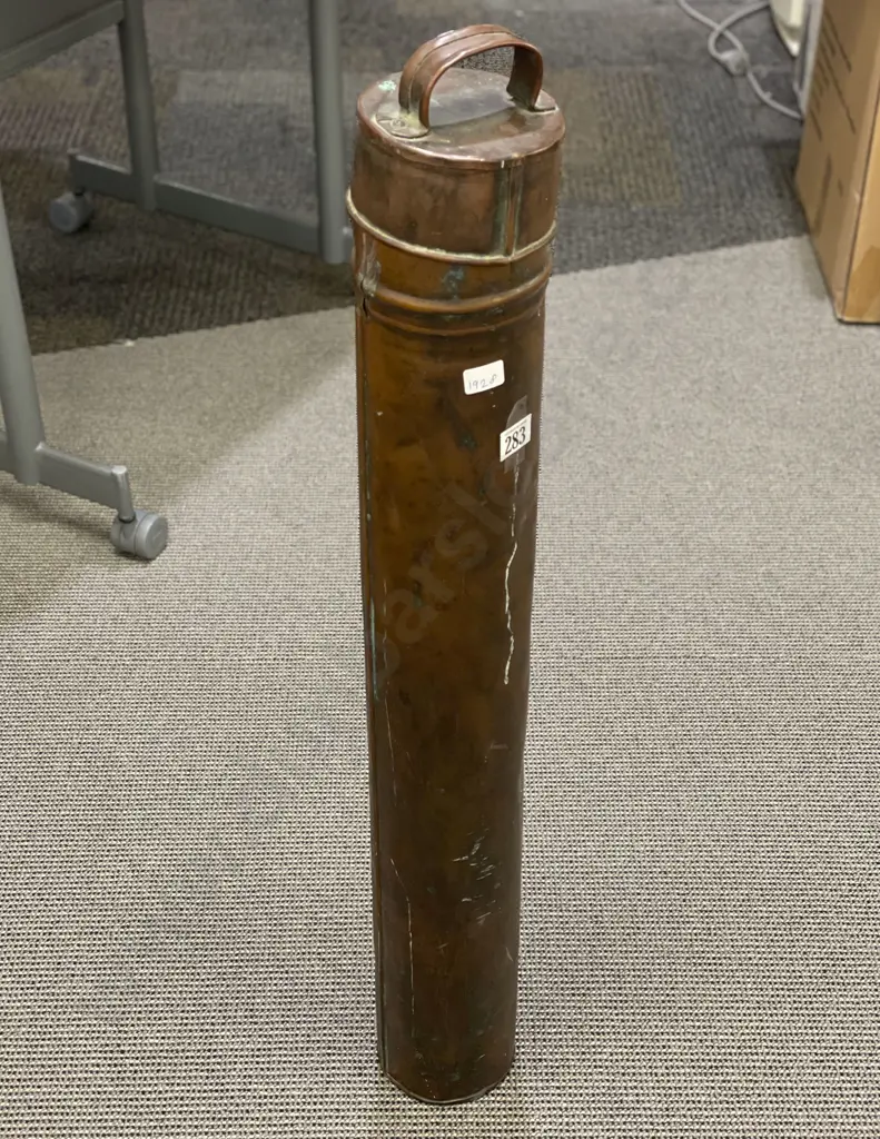 Large Cylindrical Metal Container Image 1++