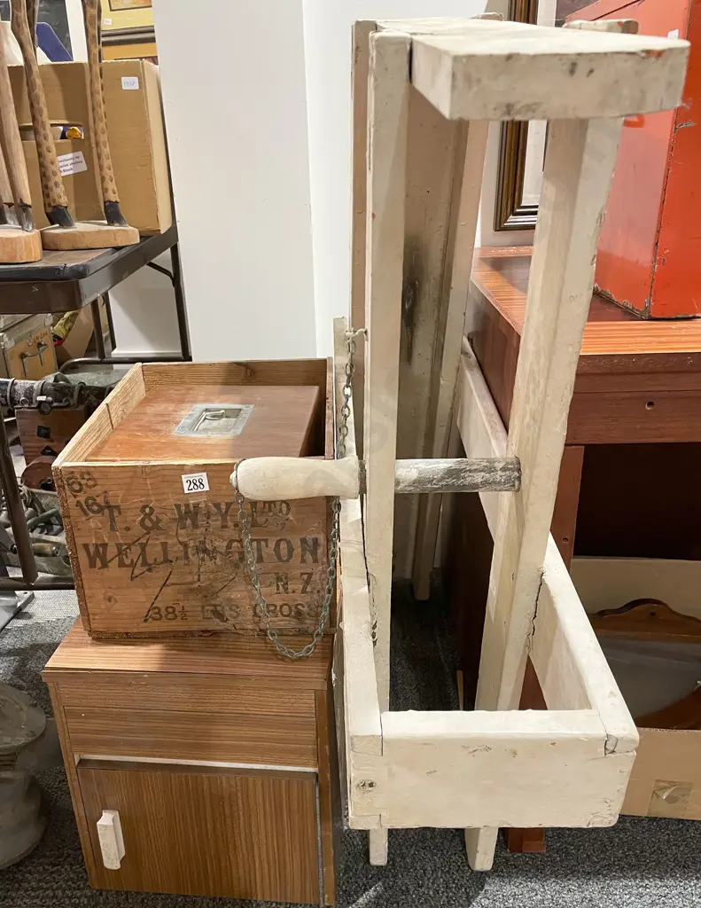 Qty of Assorted Storage Boxes etc Including Dewar's Scotch Whisky Crate Image 1++